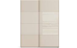 Goossens kledingkast finca combi glans mat glas bruin hoogwaardig meubelplaat - 8244446-{merk}-finca-combi-sts-bruin-schuifdeuren-01